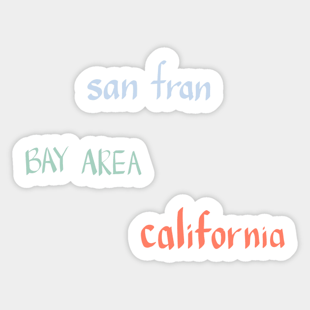 san francisco Sticker by weloveart